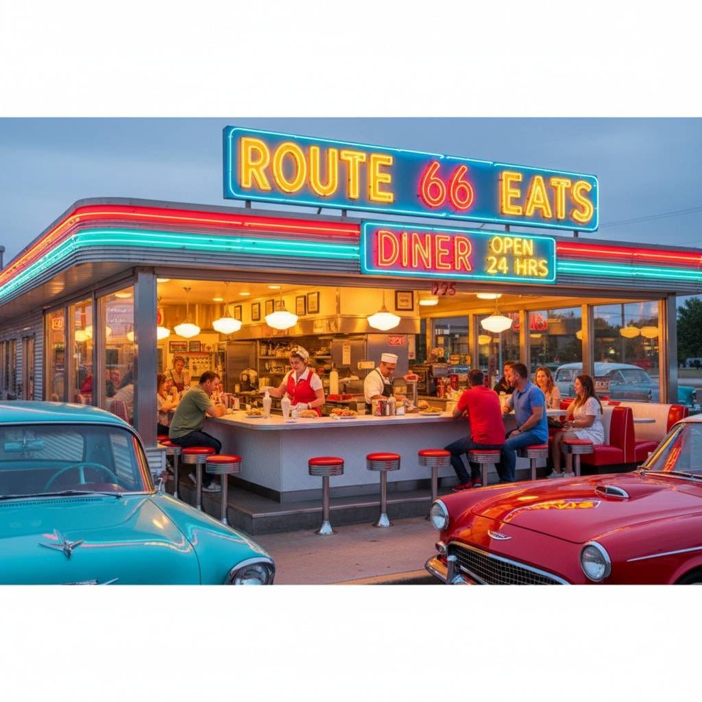  American diner along Route 66.